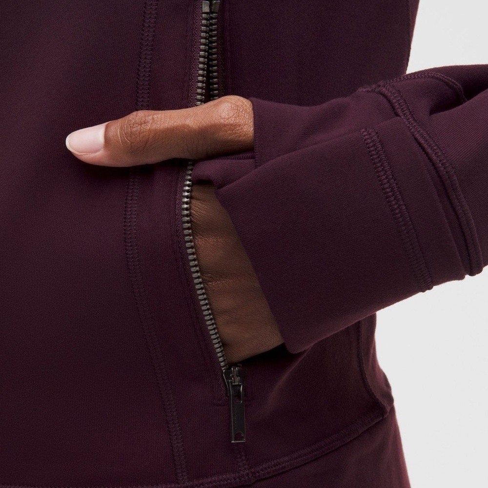 🔥 Lululemon Define Track Jacket Luon NWT Sz 4 Black Plum - Picture 5 of 9